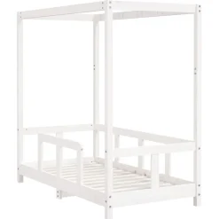 Niños vidaXL Mobiliario Para Bebés Y Niños Pequeños-Estructura de cama para niños madera de pino 70x140 cm
