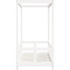 Niños vidaXL Mobiliario Para Bebés Y Niños Pequeños-Estructura de cama para niños madera de pino 70x140 cm