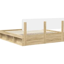 vidaXL Camas Y Accesorios-Estructura de cama Sonoma 200 x 200 cm Madera de pino macizo