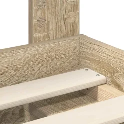 vidaXL Camas Y Accesorios-Estructura de cama Sonoma 200 x 200 cm Madera de pino macizo