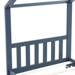 vidaXL Estructura de cama infantil madera maciza pino 70x140 cm Gris Outlet