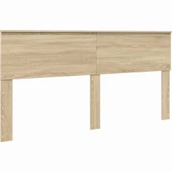 vidaXL Estructura de cama con tiras LED 200 x 200 cm Roble Sonoma Hot