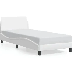 vidaXL Estructura de cama Dover cuero sintético 80x200 cm Blanco