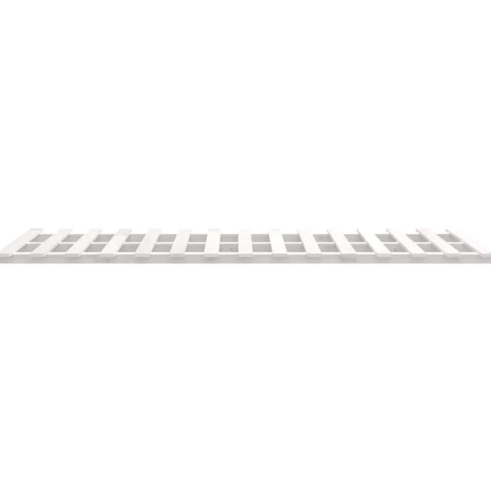 vidaXL Estructura de cama madera maciza de pino 90x200 cm Blanco