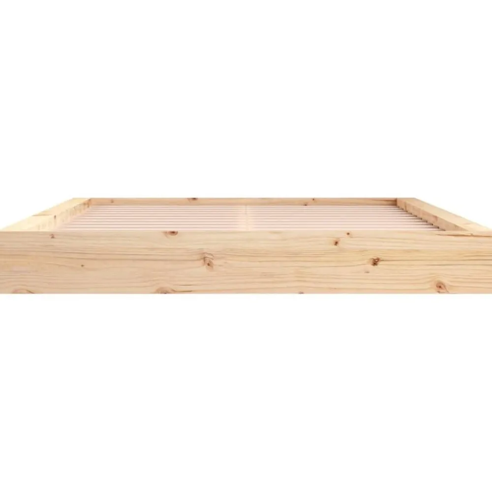vidaXL Camas Y Accesorios-Estructura de cama de madera maciza 200x200 cm
