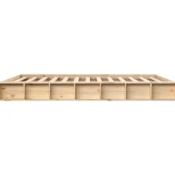 vidaXL Camas Y Accesorios-Estructura de cama de madera maciza 200x200 cm