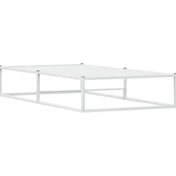 vidaXL Estructura de cama sin colchón de metal 90x200 cm Blanco