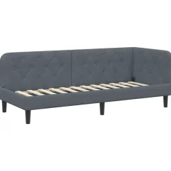vidaXL Estructura de cama en esquina 80 x 200 cm Gris oscuro Best