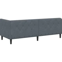 vidaXL Estructura de cama en esquina 80 x 200 cm Gris oscuro Best