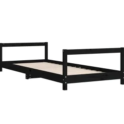 Niños vidaXL Mobiliario Para Bebés Y Niños Pequeños-Estructura de cama para niños madera de pino 90x200 cm