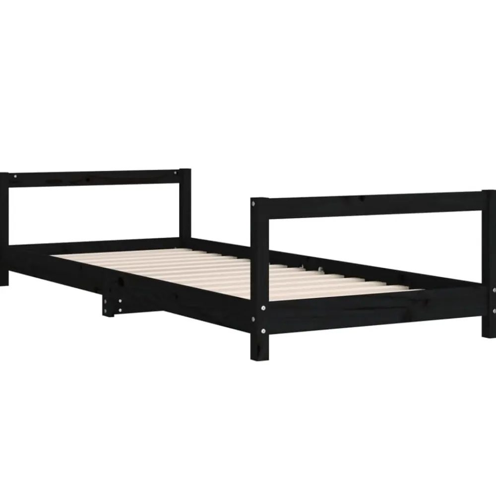 Niños vidaXL Mobiliario Para Bebés Y Niños Pequeños-Estructura de cama para niños madera de pino 90x200 cm