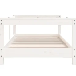 Niños vidaXL Mobiliario Para Bebés Y Niños Pequeños-Estructura de cama para niños madera de pino 70x140 cm