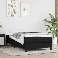 vidaXL Camas Y Accesorios-Estructura de cama con somier tela 80x200 cm