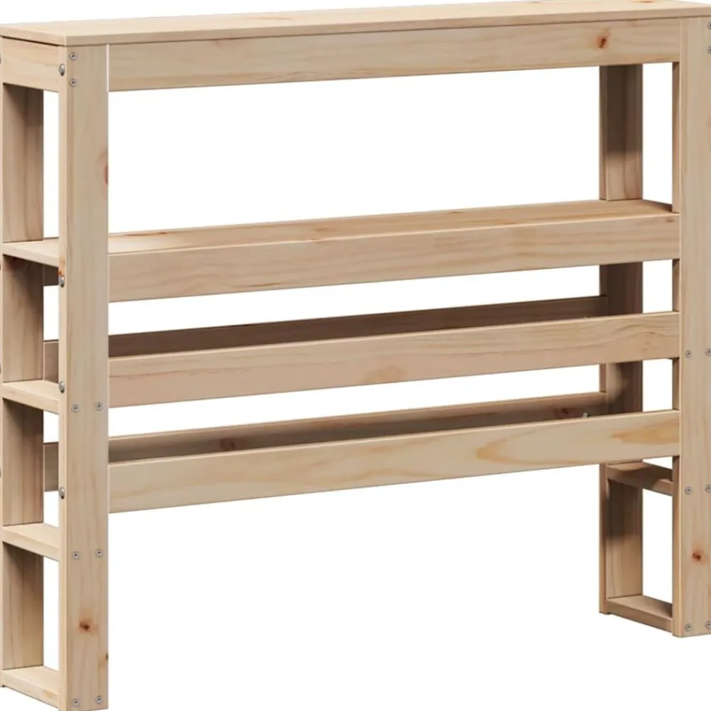 vidaXL Estructura de cama con cabecero madera maciza pino 75x190 cm Natural Hot