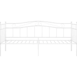 vidaXL Estructura de sofá cama sin colchón metal 90x200 cm Blanco