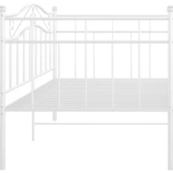 vidaXL Estructura de sofá cama sin colchón metal 90x200 cm Blanco