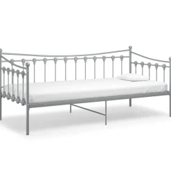 vidaXL Estructura de sofá cama sin colchón metal 90x200 cm Gris Online
