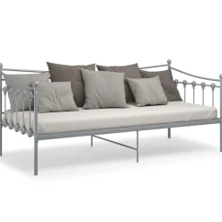 vidaXL Estructura de sofá cama sin colchón metal 90x200 cm Gris Online
