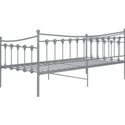 vidaXL Estructura de sofá cama sin colchón metal 90x200 cm Gris Online