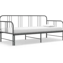 vidaXL Camas Y Accesorios-Estructura sofá cama extraíble sin colchón metal 90x200 cm