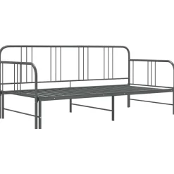 vidaXL Camas Y Accesorios-Estructura sofá cama extraíble sin colchón metal 90x200 cm