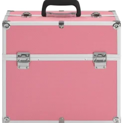 vidaXL Maletas Y Bolsos De Viaje-Estuche de maquillaje aluminio 38x23x34 cm