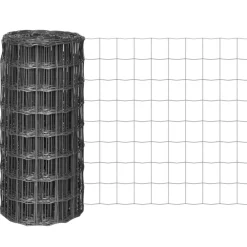 vidaXL Euro Valla de acero 10x0,8 m Gris Best