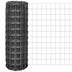 vidaXL Euro Valla de acero 10x0,8 m Gris Sale