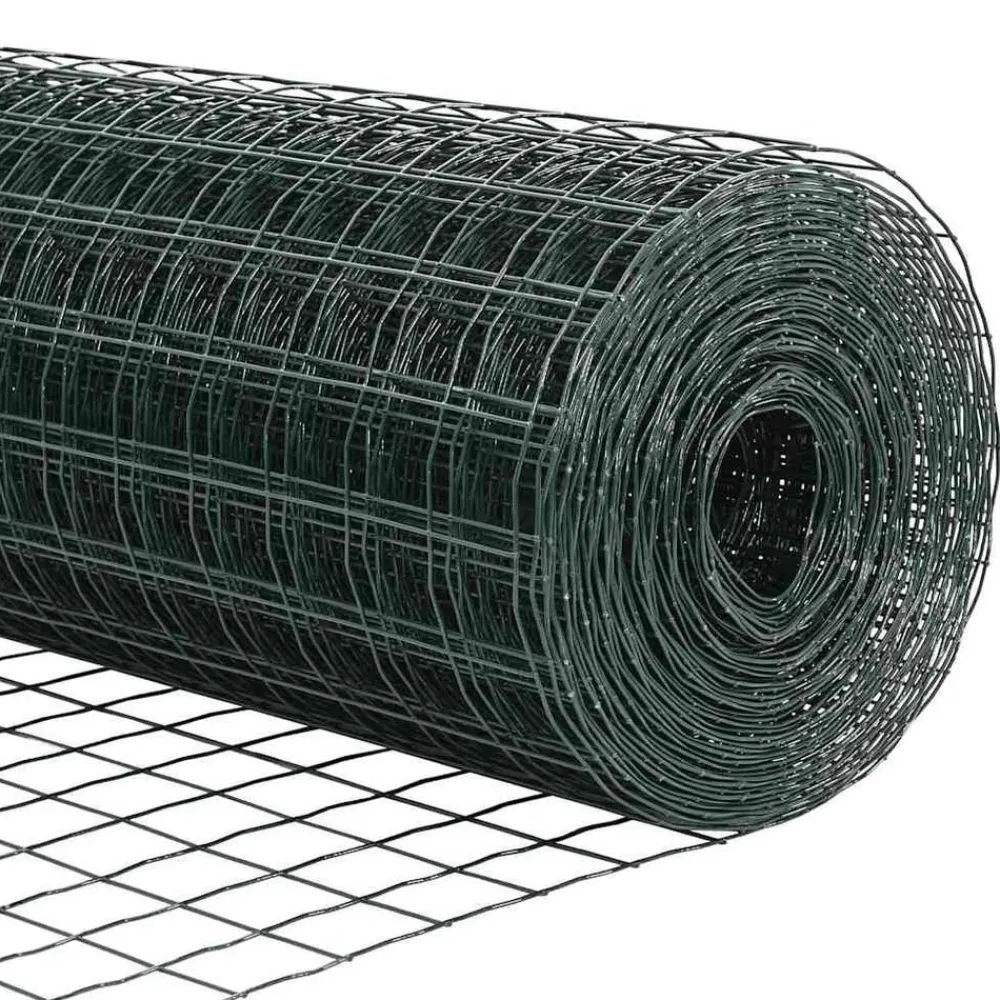 vidaXL Vallas De Jardín-Euro Valla 0,4 x 10 m Hierro recubierto de PVC