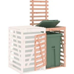 vidaXL Extensión para cobertizo de cubo de basura madera abeto Douglas Douglas natural Best