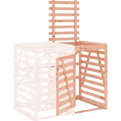 vidaXL Extensión para cobertizo de cubo de basura madera abeto Douglas Douglas natural Best
