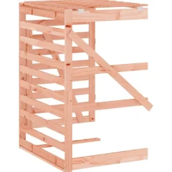 vidaXL Extensión para cobertizo de cubo de basura madera abeto Douglas Douglas natural Best