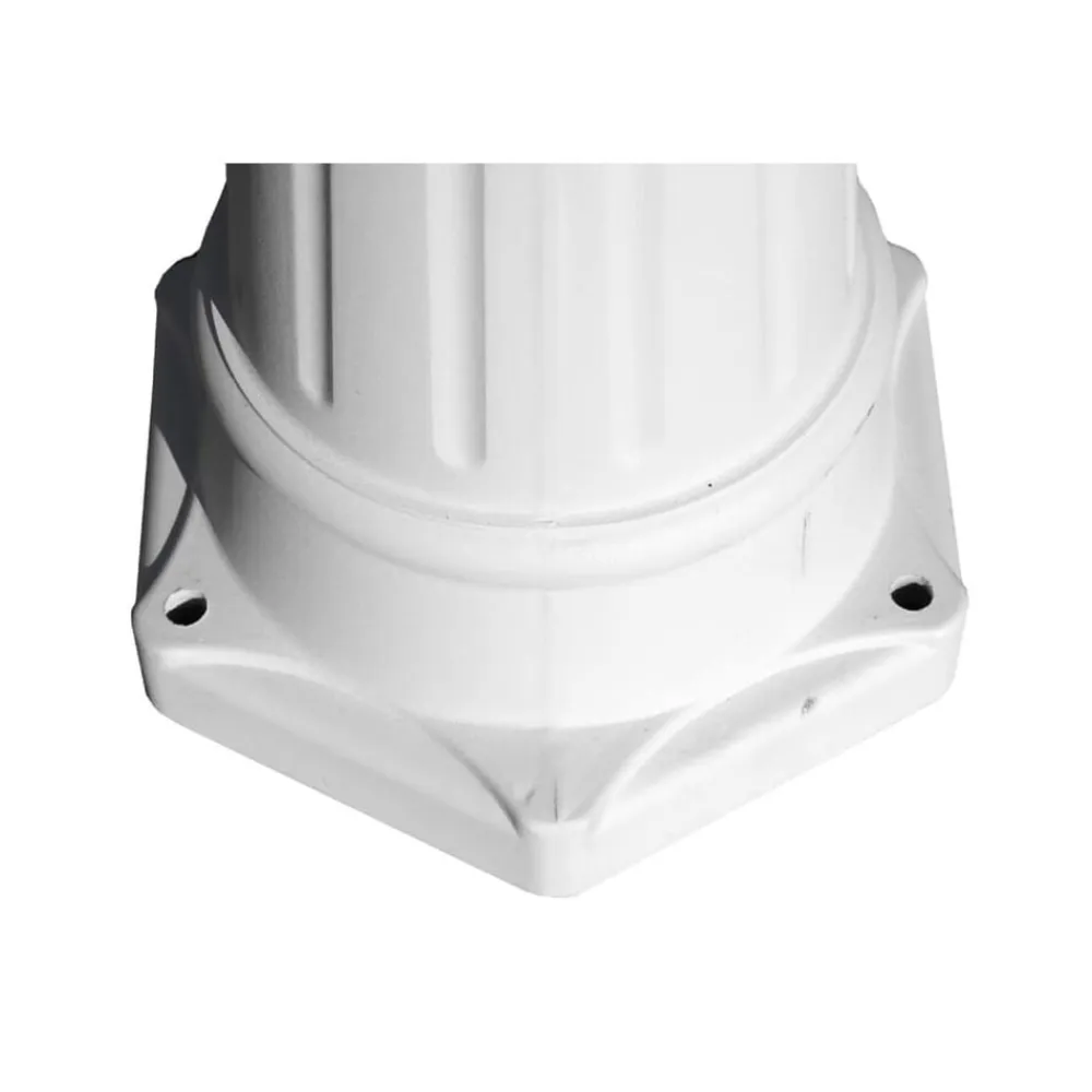 vidaXL Farola de jardín 3 brazos aluminio 215 cm Blanco Sale