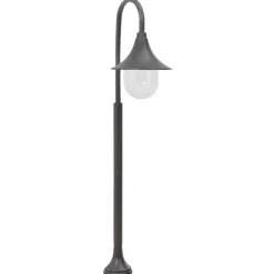 vidaXL Iluminación-Farola de jardín de aluminio color E27 120 cm