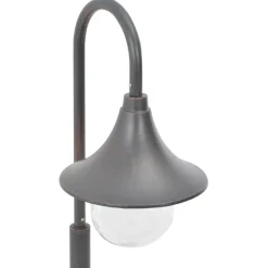 vidaXL Iluminación-Farola de jardín de aluminio color E27 120 cm