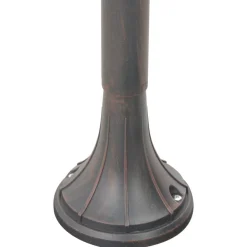 vidaXL Iluminación-Farola de jardín de aluminio color E27 120 cm