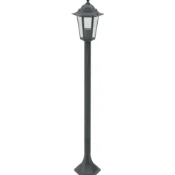 vidaXL Farolas de jardín aluminio E27 110 cm 6 unidades Verde oscuro Clearance