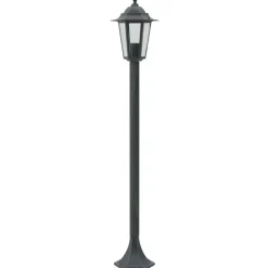vidaXL Farolas de jardín aluminio E27 110 cm 6 unidades Verde oscuro Clearance