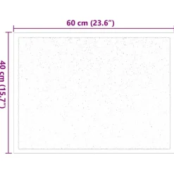 vidaXL Felpudo 60 x 40 x 1.2 cm Tela de peluche Beige Clearance