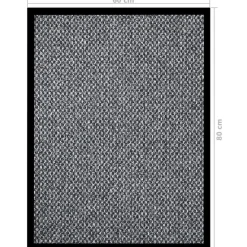 vidaXL Felpudo 60x80 cm Gris Best