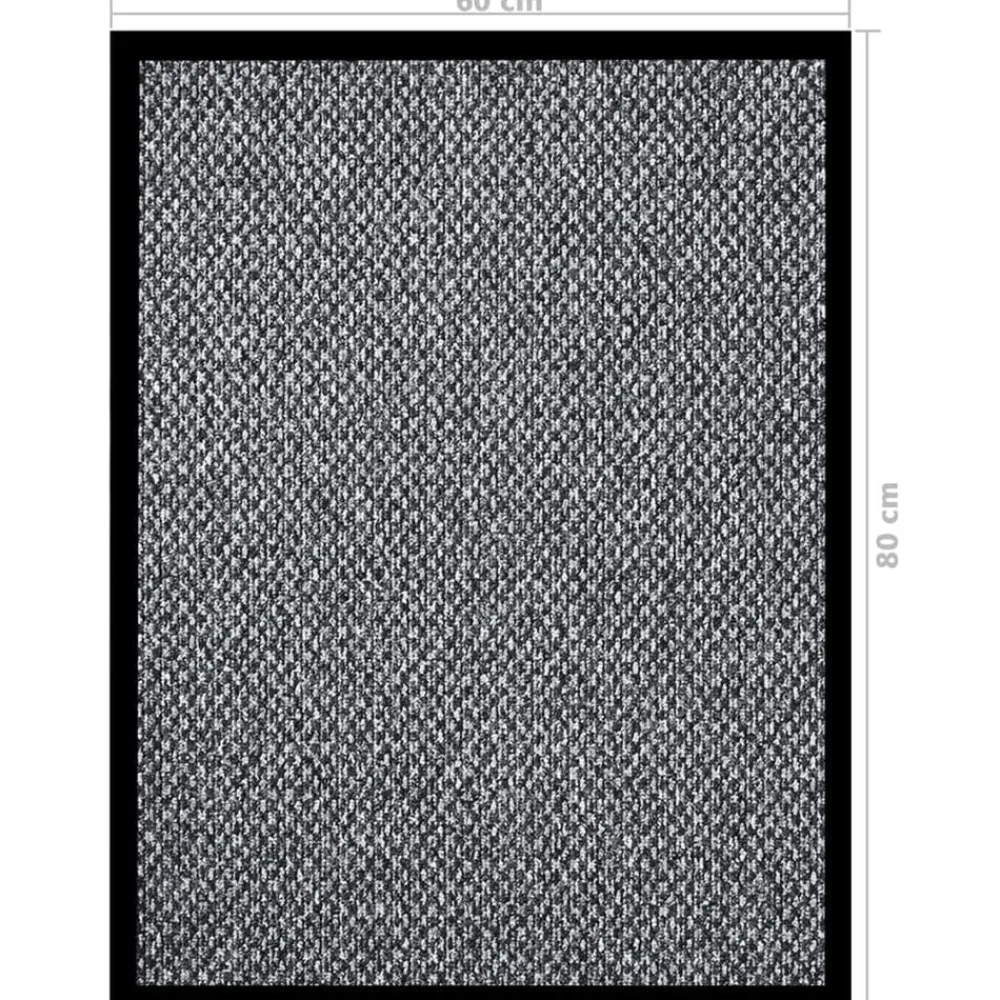 vidaXL Felpudo 60x80 cm Gris Best