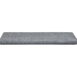 vidaXL Felpudos autoadhesivos para escaleras, 15 unidades, 65 x 21 x 4 cm, , borde rectangular Gris claro Clearance
