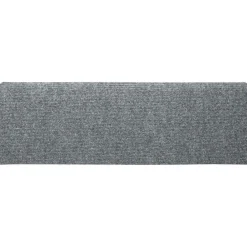 vidaXL Felpudos autoadhesivos para escaleras, 15 unidades, 65 x 21 x 4 cm, , borde rectangular Gris claro Clearance