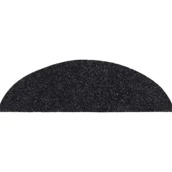 vidaXL Productos Del Hogar-Felpudos autoadhesivos para escaleras, 15 unidades, 56 x 17 x 3 cm, s, semicirculares