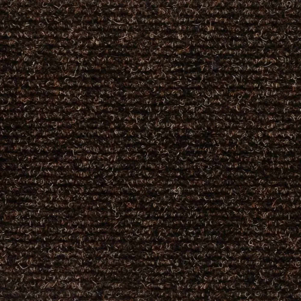 vidaXL Productos Del Hogar-Felpudos autoadhesivos para escaleras, 15 unidades, 76 x 20 cm, marrón, rectangulares