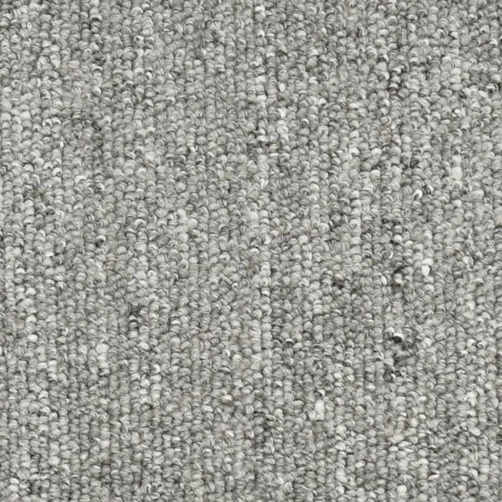 vidaXL Productos Del Hogar-Felpudos para escaleras (15 unidades, 56 x 17 x 3 cm, gris claro, semicirculares)