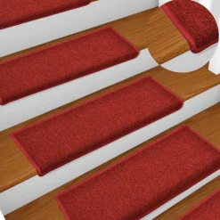 vidaXL Productos Del Hogar-Felpudos para escaleras 15 unidades 65x21x4 cm s borde rectangular