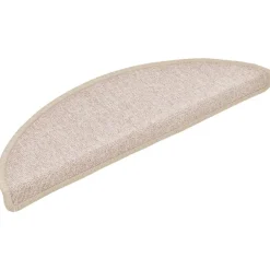 vidaXL Productos Del Hogar-Felpudos para escaleras 15 unidades 56x17x3 cm gris topo semicirculares