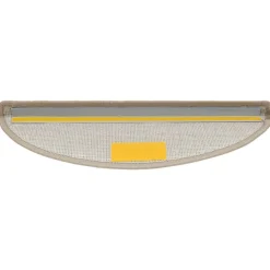 vidaXL Productos Del Hogar-Felpudos para escaleras 15 unidades 56x17x3 cm gris topo semicirculares