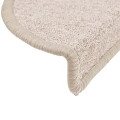 vidaXL Productos Del Hogar-Felpudos para escaleras 15 unidades 56x17x3 cm gris topo semicirculares